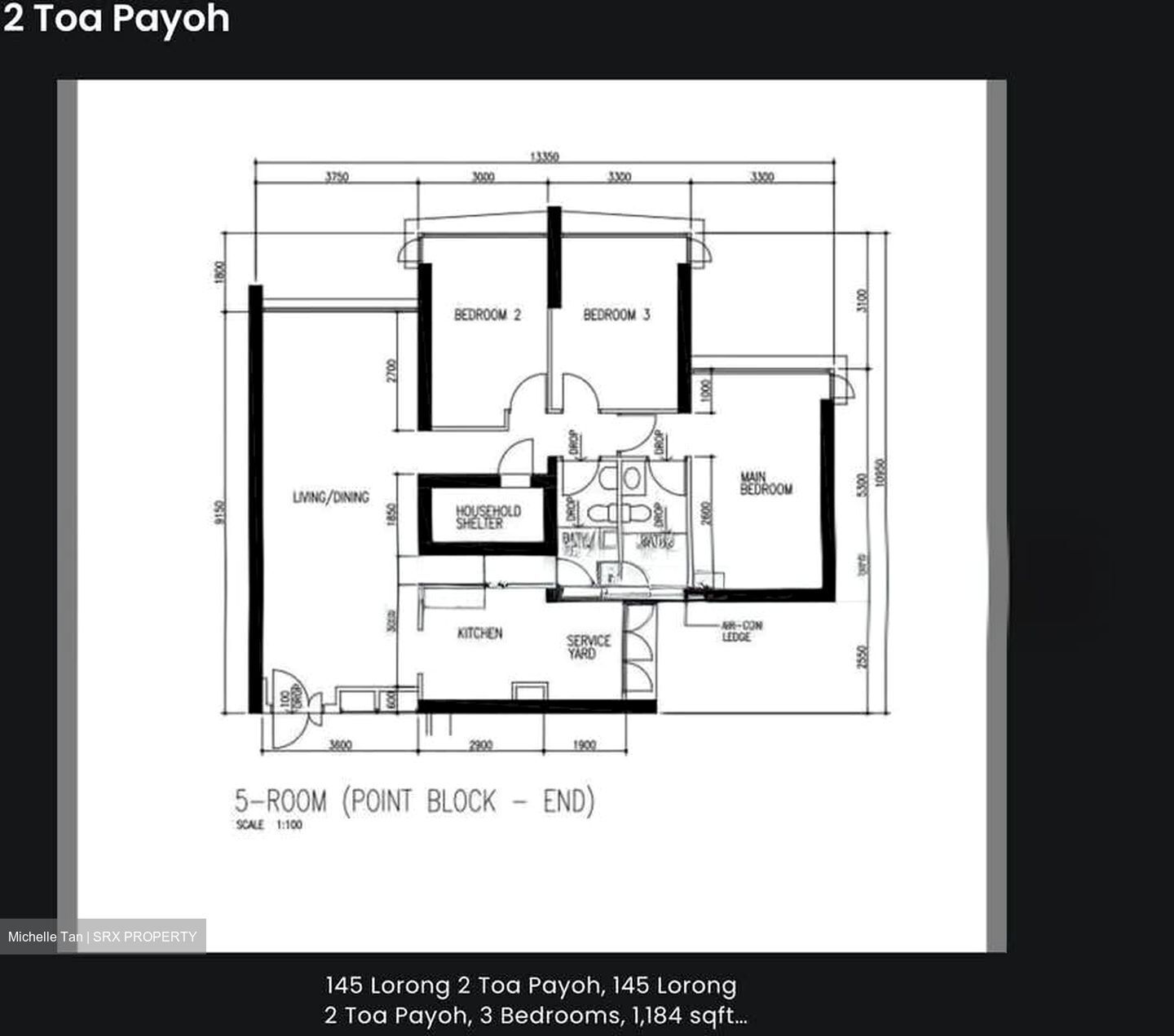 Blk 145 Toa Payoh Towers (Toa Payoh), HDB 5 Rooms #581891081